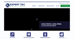 Desktop Screenshot of experttaxsolutions.com