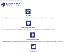 Tablet Screenshot of experttaxsolutions.com